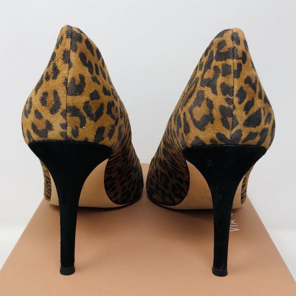Via Spiga Cloe Stiletto Pumps Cheetah Print Shoes - Picture 7 of 7